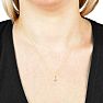 1/2ct 14k Yellow Gold Princess Diamond Pendant Image-5