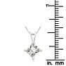 .85ct 14k White Gold Princess Diamond Pendant Image-4