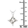 1.50ct 14k White Gold Princess Diamond Pendant Image-4