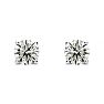1 Carat Diamond Stud Earrings In Platinum Image-2