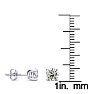 1 Carat Diamond Stud Earrings In Platinum Image-4