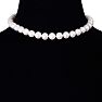 16 inch 10mm AA Pearl Necklace With 14K Yellow Gold Clasp Image-6