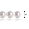 16 inch 8mm AA Pearl Necklace With 14K Yellow Gold Clasp Image-5