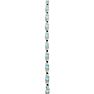 6ct Blue Topaz and Black Diamond Bracelet In Sterling Silver, 7 Inches Image-3