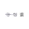 1/3 Carat Round Diamond Stud Earrings In Platinum Image-1
