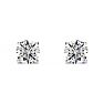 1/3 Carat Round Diamond Stud Earrings In Platinum Image-2