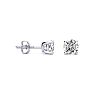 3/4 Carat Round Diamond Stud Earrings In Platinum Image-1