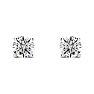 3/4 Carat Round Diamond Stud Earrings In Platinum Image-2