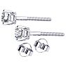 1 3/4 Carat Round Diamond Stud Earrings In Platinum Image-3