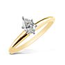 Cheap Engagement Rings, 1/4 Carat Pear Shape Diamond Solitaire Ring In 14K Yellow Gold Image-2