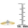 Cheap Engagement Rings, 1/4 Carat Pear Shape Diamond Solitaire Ring In 14K Yellow Gold Image-3