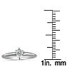Cheap Engagement Rings, 1/3 Carat Pear Shape Diamond Solitaire Ring In 14K White Gold Image-3