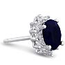 1ct Sapphire and Diamond Earrings
 Image-3