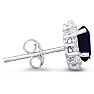 1ct Sapphire and Diamond Earrings
 Image-4