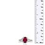 3/4ct Ruby and Diamond Starburst Ring in Sterling Silver Image-5