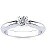 1/4 Carat Diamond Engagement Ring In Platinum Image-1