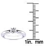 1/4 Carat Diamond Engagement Ring In Platinum Image-2