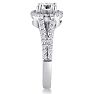 1ct Round Diamond Halo Engagement Ring Crafted In Solid 14K White Gold Image-3