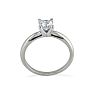 1/4 Carat Princess Diamond Solitaire Engagement Ring In Platinum Image-3