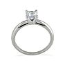 1/2 Carat Princess Diamond Solitaire Engagement Ring In Platinum Image-3