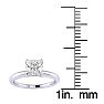 3/4 Carat Princess Diamond Solitaire Engagement Ring In Platinum Image-4