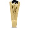 Oval Black Onyx and Diamond Men's Ring Crafted In Solid 14K Yellow Gold Image-3