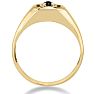 Oval Black Onyx Men's Ring Crafted In Solid Yellow Gold
 Image-4