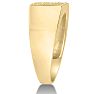 Men's Diamond Ring Crafted In Solid 14K Yellow Gold Image-3
