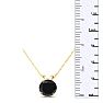 1ct Black Diamond Solitaire Pendant in 14k Yellow Gold Image-5