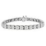 15 Carat Diamond Tennis Bracelet In 14 Karat White Gold Image-1