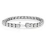 15 Carat Diamond Tennis Bracelet In 14 Karat White Gold Image-2