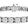 15 Carat Diamond Tennis Bracelet In 14 Karat White Gold Image-3
