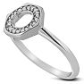Bolt Ring With Diamonds Crafted In Solid Sterling Silver Image-2