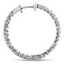 2ct Endless Diamond Hoop Earrings Crafted In Solid 14 Karat White Gold Image-4