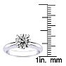 1 1/2 Carat Diamond Round Engagement Rings In 14K White Gold Image-4