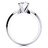 1 1/4 Carat Diamond Solitaire Engagement Ring In 14K White Gold Image-2