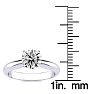 1 1/4 Carat Diamond Solitaire Engagement Ring In 14K White Gold Image-4
