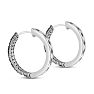 1ct Black Diamond Pave Hoop Earrings
 Image-3