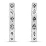 1ct Black Diamond Pave Hoop Earrings
 Image-4