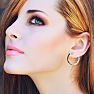 1ct Black Diamond Pave Hoop Earrings
 Image-6