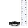 2ct Black Diamond Triple Row Eternity Band Crafted in Solid Sterling Silver, Only Size 5 Left! Image-5