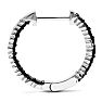 1ct Black Diamond Inside-Out Hoop Earrings
 Image-2