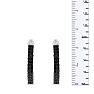 Absolute Blowout! 2ct Black Diamond Double Row Hoop Earrings Crafted In Solid Sterling Silver.  Selling at $60 Below Cost Image-5