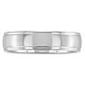 6 MM Polished Men's Titanium Ring Wedding Band Image-2