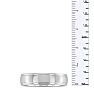 6 MM Polished Men's Titanium Ring Wedding Band Image-5