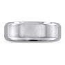 7 MM Polished Classic Men's Titanium Ring Wedding Band Image-1