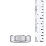 7 MM Polished Classic Men's Titanium Ring Wedding Band Image-5