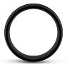 8 MM Black High Polish Men's Titanium Ring Wedding Band Image-3