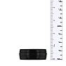 8 MM Black High Polish Men's Titanium Ring Wedding Band Image-5