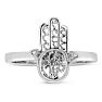 Dainty Hamsa Ring, Available In Ring Sizes 5-8.  Unusual Ring At An Amazing Price! Image-1
